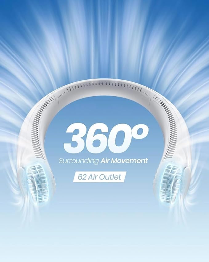 Portable Bladeless Hanging Rechargeable Neck Fan