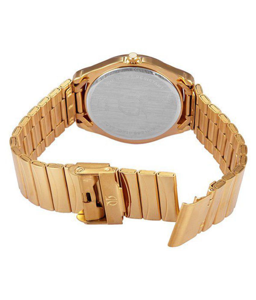 Imperial Elegance: Premium Gold Stainless Steel Watch with date and time
