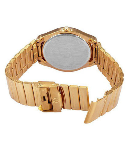 Imperial Elegance: Premium Gold Stainless Steel Watch with date and time
