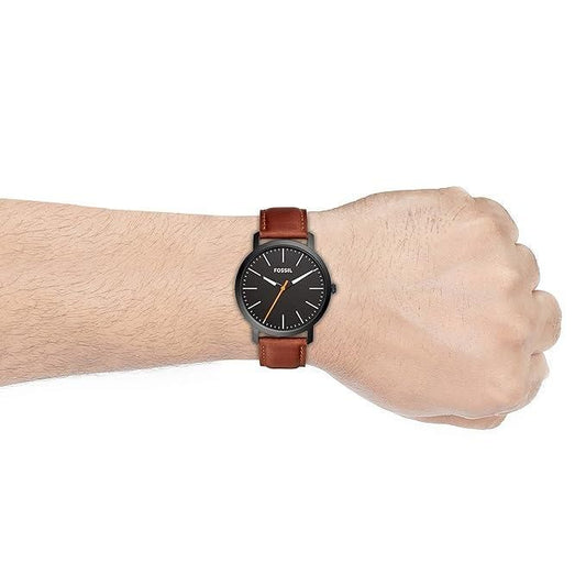 Luther Three-Hand Brown Leather Premium Watch