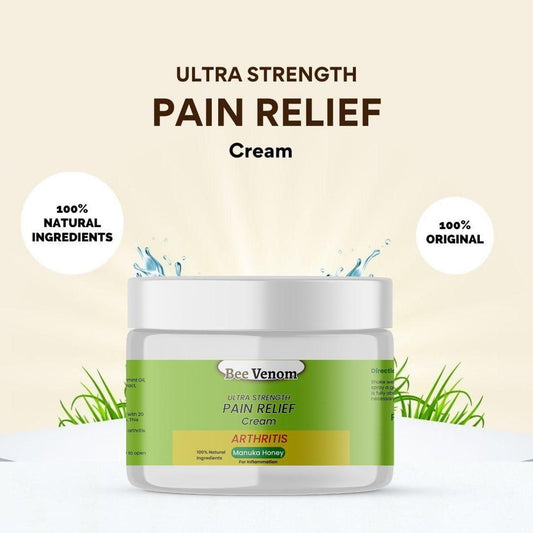 Natural Bee Venom Ultra Strength Pain Relief Cream (Pack of 2)