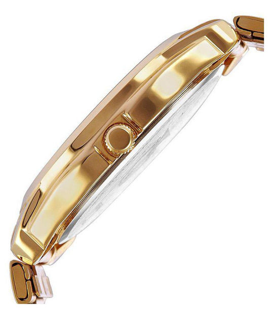 Imperial Elegance: Premium Gold Stainless Steel Watch with date and time